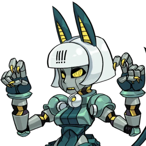 😒 Стикер «Скаллгерлс!/Skullgirls!» для Telegram