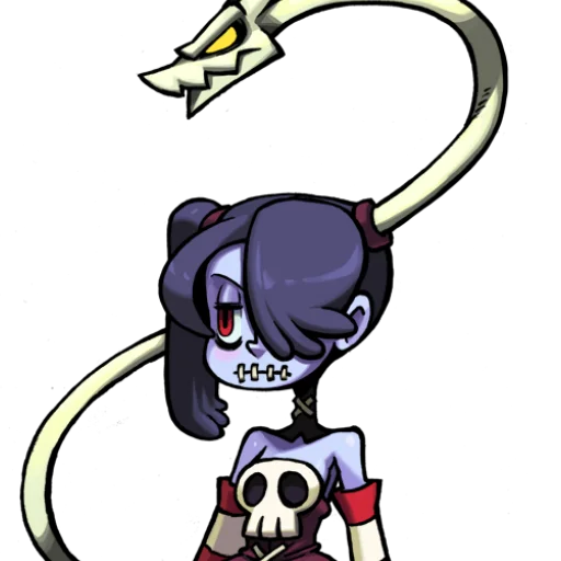 😒 Стикер «Скаллгерлс!/Skullgirls!» для Telegram