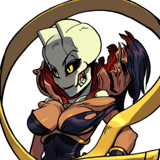 😛 Стикер «Скаллгерлс!/Skullgirls!» для Telegram
