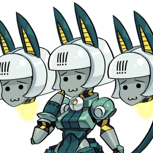 🥲 Стикер «Скаллгерлс!/Skullgirls!» для Telegram