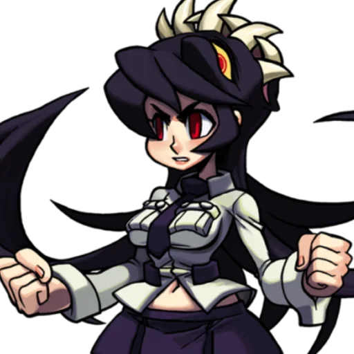 😡 Стикер «Скаллгерлс!/Skullgirls!» для Telegram