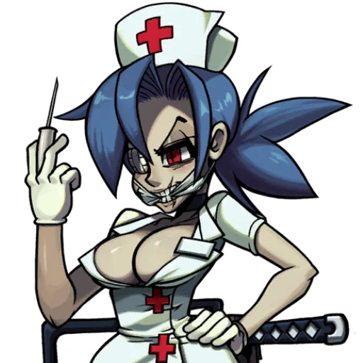😡 Стикер «Скаллгерлс!/Skullgirls!» для Telegram