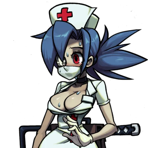 😰 Стикер «Скаллгерлс!/Skullgirls!» для Telegram