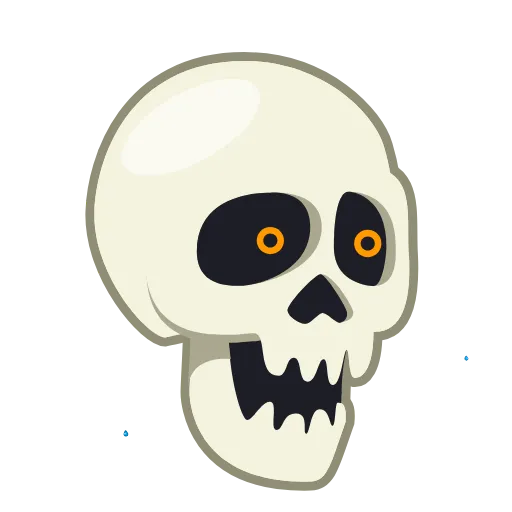 😂 Эмодзи «Skull Stickers» для Telegram
