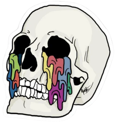 💀 Стикер «skullUI» для Telegram