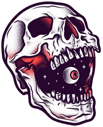 Стикерпак skullUI для Telegram