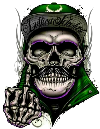 🖕 Стикер «skullUI» для Telegram