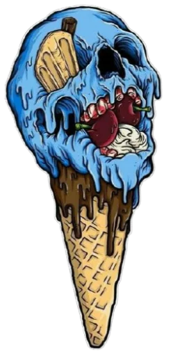 🍦 Стикер «skullUI» для Telegram