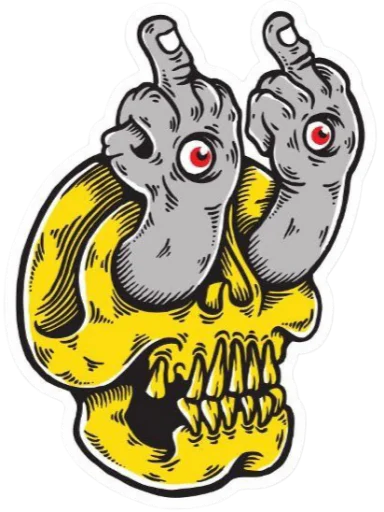 🖕 Стикер «skullUI» для Telegram