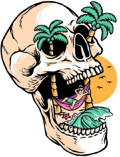 💀 Стикер «skullUI» для Telegram