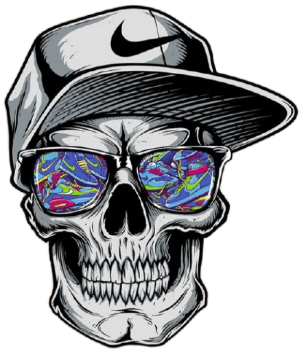 💀 Стикер «skullUI» для Telegram