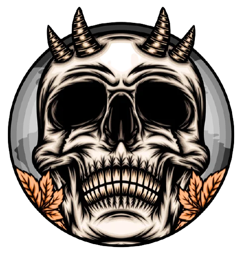 💀 Стикер «skullUI» для Telegram
