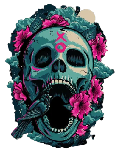 💀 Стикер «skullUI» для Telegram
