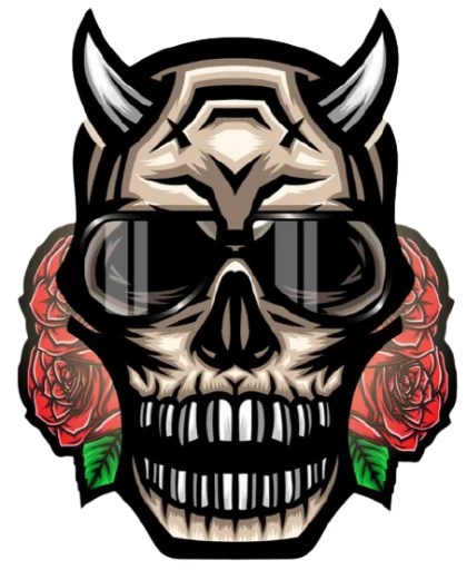 💀 Стикер «skullUI» для Telegram