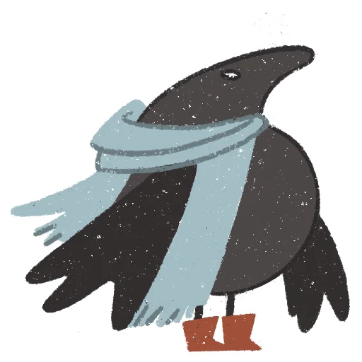 ❄️ Стикер «skvorchik autumn» для Telegram