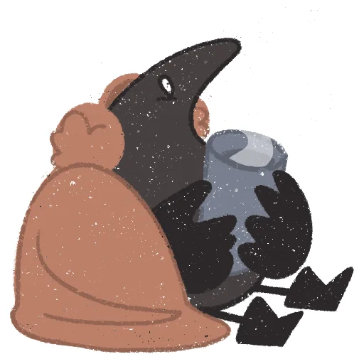☕️ Стикер «skvorchik autumn» для Telegram