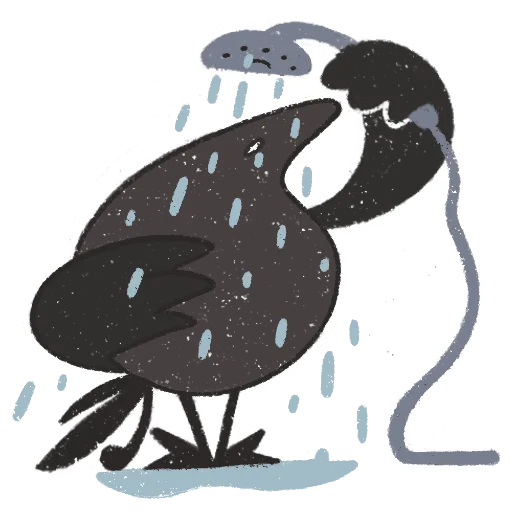 💧 Стикер «skvorchik autumn» для Telegram