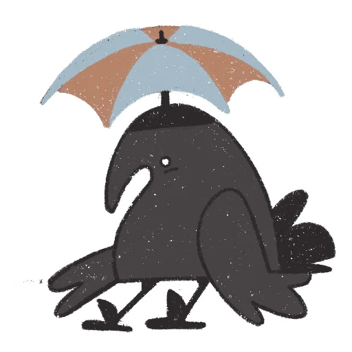 🌂 Стикер «skvorchik autumn» для Telegram