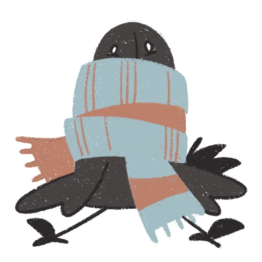 🧣 Стикер «skvorchik autumn» для Telegram
