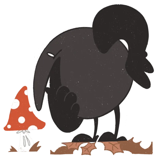 ⁉️ Стикер «skvorchik autumn» для Telegram