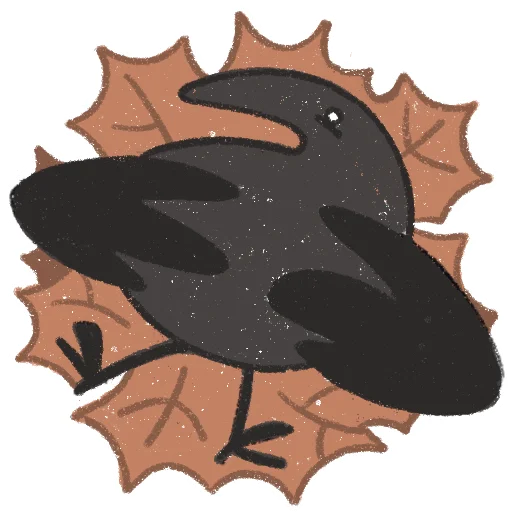 🤒 Стикер «skvorchik autumn» для Telegram