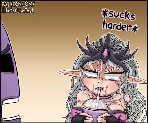 😨 Стикер «Slaanesh Chan / Пропаганда ереси» для Telegram