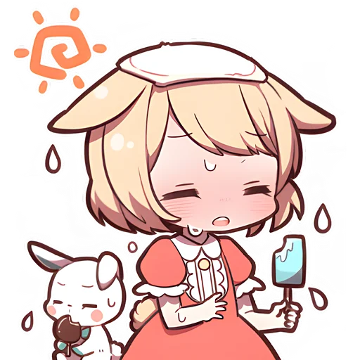 ☀️ Стикер «Сладкий зайчик 3» для Telegram