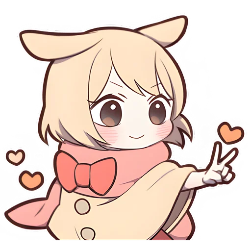 ✌ Стикер «Сладкий зайчик 2» для Telegram
