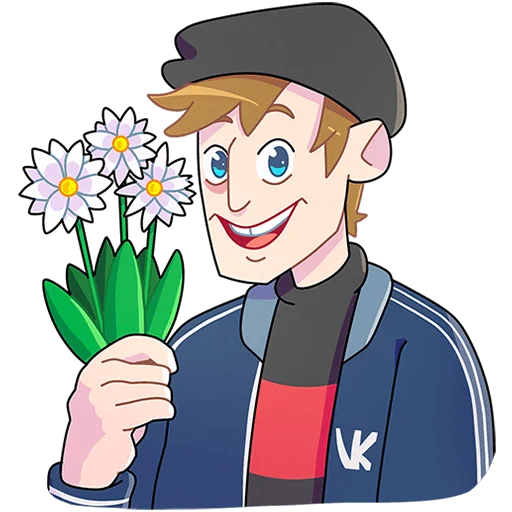 💐 Стикер «Славик вернулся Без текста» для Telegram