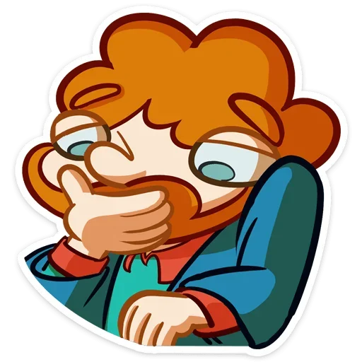 🤔 Стикер «Рыжий Славик» для Telegram