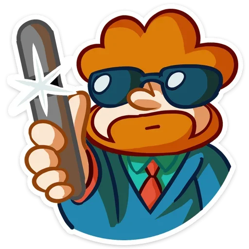 😎 Стикер «Рыжий Славик» для Telegram