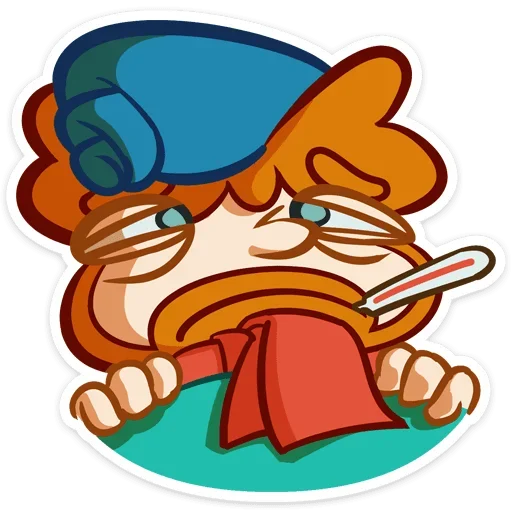 🤒 Стикер «Рыжий Славик» для Telegram
