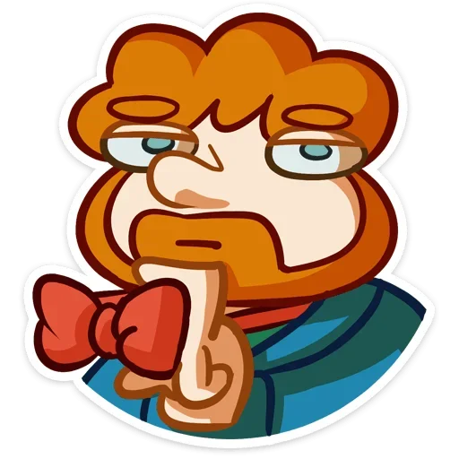 🤵 Стикер «Рыжий Славик» для Telegram