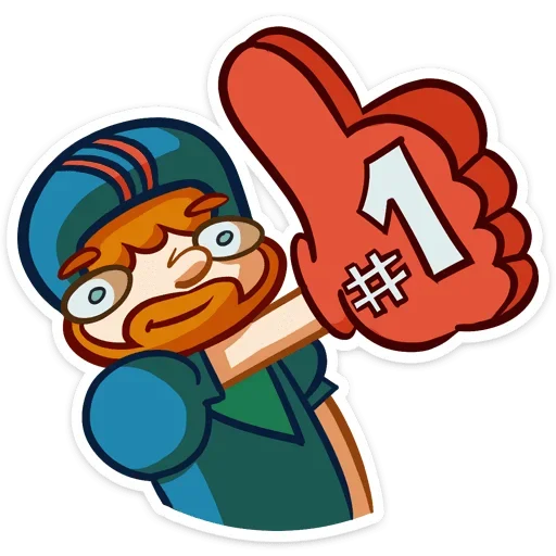 👍 Стикер «Рыжий Славик» для Telegram