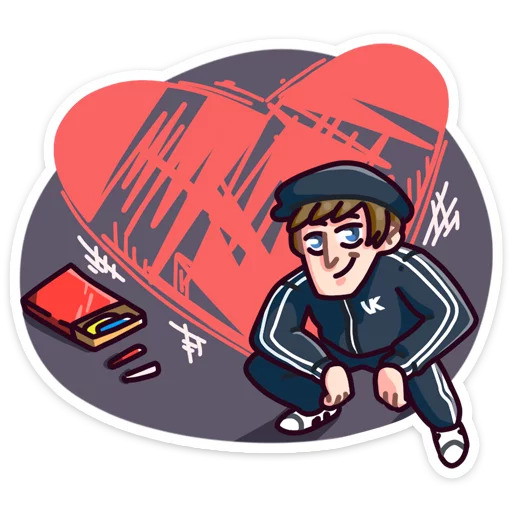 ❤️ Стикер «Славик в толстовке» для Telegram