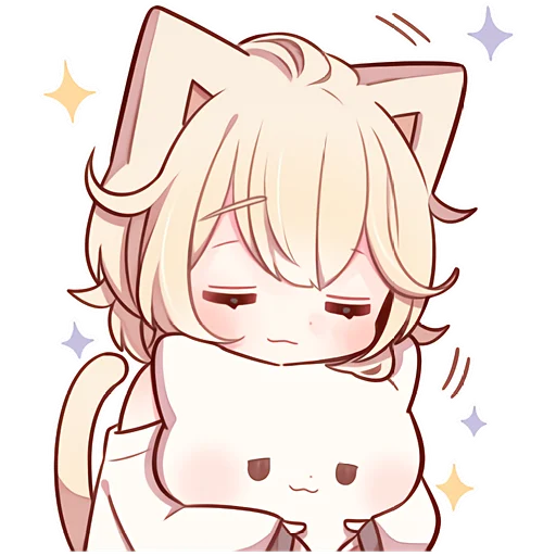 😞 Стикер «Сонный котенок 3» для Telegram