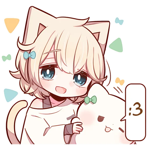 🐱 Стикер «Сонный котенок 3» для Telegram