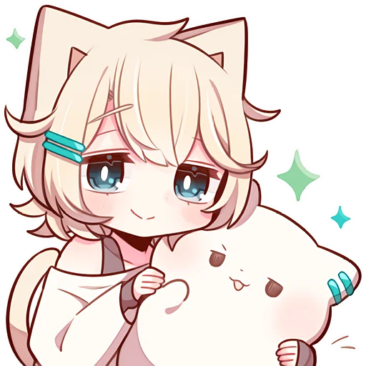 🤗 Стикер «Сонный котенок 3» для Telegram