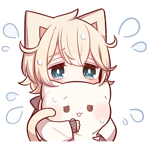 😪 Стикер «Сонный котенок 3» для Telegram