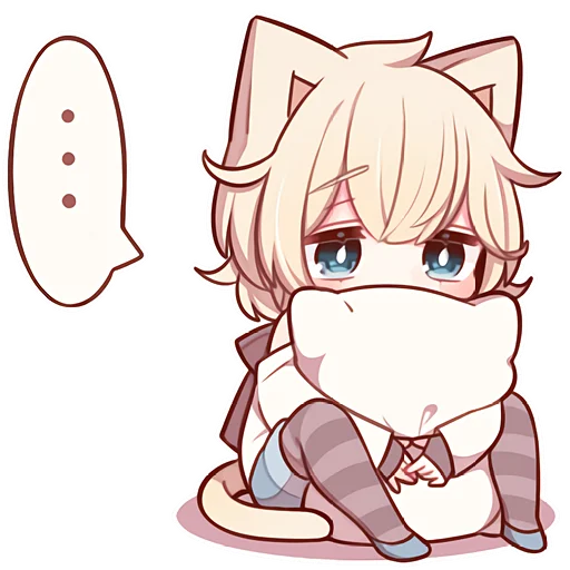 😶 Стикер «Сонный котенок 3» для Telegram