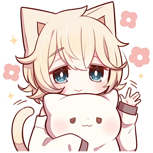 🤝 Стикер «Сонный котенок 3» для Telegram