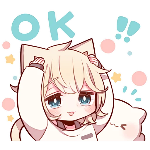 👌 Стикер «Сонный котенок 3» для Telegram