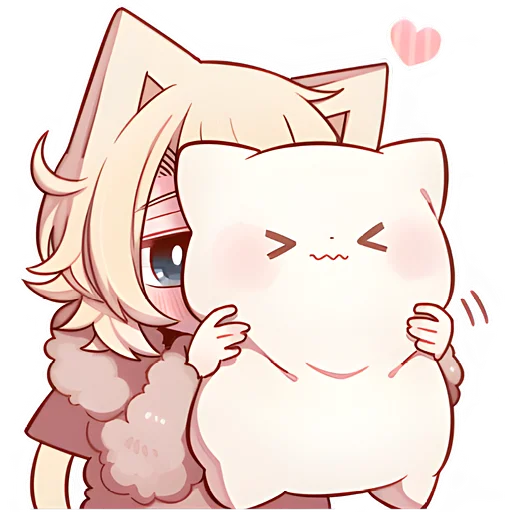 🤗 Стикер «Сонный котенок 2» для Telegram