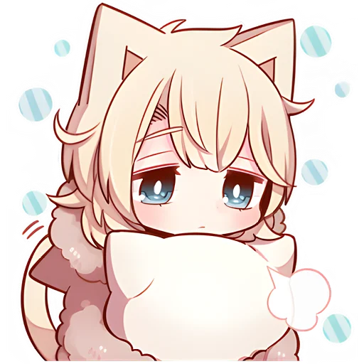 😮‍💨 Стикер «Сонный котенок 2» для Telegram