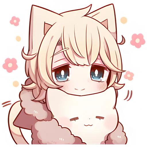 😇 Стикер «Сонный котенок 2» для Telegram