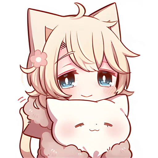 🥺 Стикер «Сонный котенок 2» для Telegram