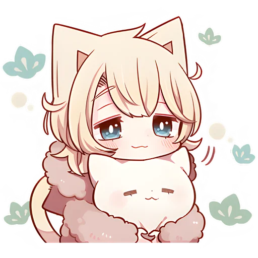 🙂 Стикер «Сонный котенок 2» для Telegram