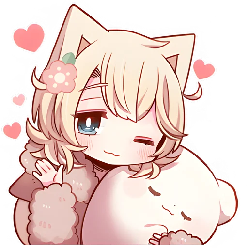 😉 Стикер «Сонный котенок 2» для Telegram
