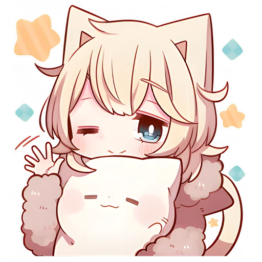 😉 Стикер «Сонный котенок 2» для Telegram