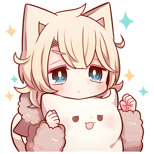 🥹 Стикер «Сонный котенок 2» для Telegram